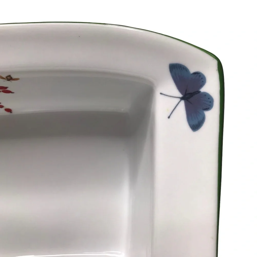 Wild Garden Floral Baking Dish Presentable Ovenware Loaf Pan Christmas Dragonfly